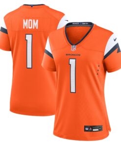 Denver Broncos  Women_s 1 Mom Game Jersey  Orange