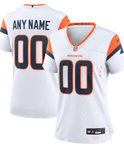 Denver Broncos  Women_s Mile High Collection Custom Game Jersey   White