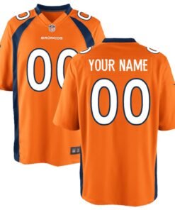Denver Broncos  Youth Custom Game Jersey  Orange