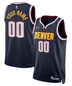 Denver Nuggets 202122 Diamond Swingman Custom Jersey - Icon Edition - Navy