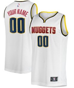  Denver Nuggets Fanatics Youth Fast Break Replica Custom Jersey - Association Edition - White