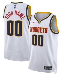 Denver Nuggets Unisex Swingman Custom Jersey White - Association Edition