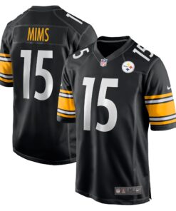 Denzel Mims Pittsburgh Steelers   Game Jersey   Black