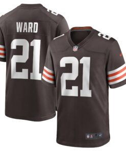 Denzel Ward Cleveland Browns  Player Game Jersey  Brown 1