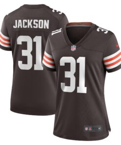 Deon Jackson Cleveland Browns  Women_s  Game Jersey   Brown 1