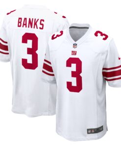 Deonte Banks New York Giants   Game Jersey   White