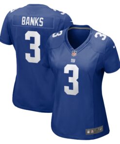 Deonte Banks New York Giants  Women_s  Game Jersey   Royal