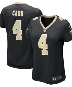 Derek Carr New Orleans Saints  Women_s Game Jersey  Black
