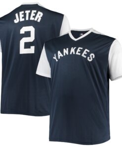 Derek Jeter New York Yankees Cooperstown Collection Replica Player Jersey  NavyWhite