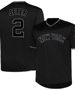 Derek Jeter New York Yankees Profile Big amp Tall Pop Fashion Player Jersey  Black