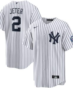 Derek Jeter New York Yankees2020 Hall of Fame Induction Home Replica Player Name Jersey  WhiteNavy