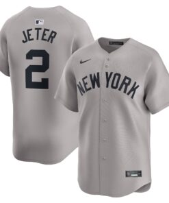 Derek Jeter New York YankeesAway Limited Player Jersey  Gray
