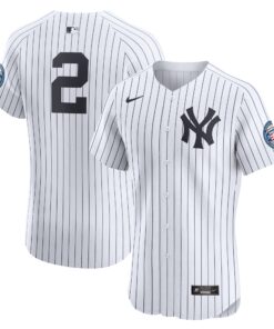 Derek Jeter New York YankeesHome Elite Jersey  White