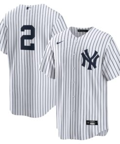 Derek Jeter New York YankeesReplica Jersey  WhiteNavy