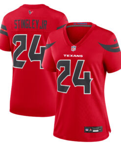 Derek Stingley Jr. Houston Texans  Women_s Alternate Game Jersey  Red