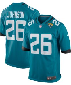 D_Ernest Johnson Jacksonville Jaguars  Game Jersey  Teal