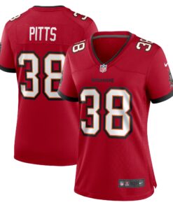 Derrek Pitts Tampa Bay Buccaneers  Women_s  Game Jersey   Red