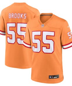 Derrick Brooks Tampa Bay Buccaneers  Throwback Game Jersey  Orange