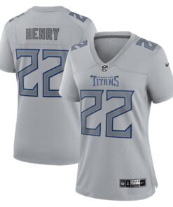 Derrick Henry Tennessee Titans  Women_s Atmosphere Fashion Game Jersey  Gray