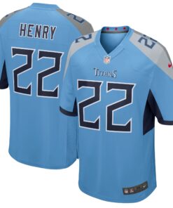 Derrick Henry Tennessee Titans  Youth Game Jersey  Light Blue