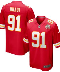 Derrick Nnadi Kansas City Chiefs  Game Jersey  Red