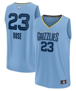 Derrick Rose Memphis Grizzlies Fanatics Men's Fast Break Player Jersey - Statement Edition - Light Blue