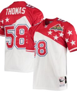 Derrick Thomas AFC Mitchell amp Ness 1995 Pro Bowl Authentic Jersey  WhiteRed