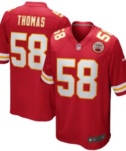 Derrick Thomas Kansas City Chiefs  Game Retired Player Jersey  Red