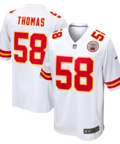 Derrick Thomas Kansas City Chiefs  Retired Player Game Jersey  White