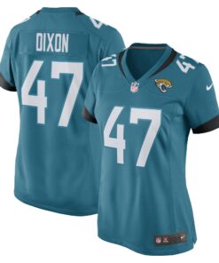 De_Shaan Dixon Jacksonville Jaguars  Women_s Game Player Jersey  Teal