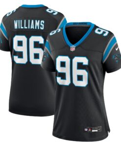 DeShawn Williams Carolina Panthers  Women_s  Women_s All Player Jersey  Black