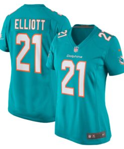DeShon Elliott Miami Dolphins  Women_s  Women_s All Player Jersey  Aqua