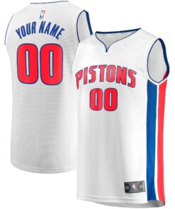  Detroit Pistons Fanatics Youth Fast Break Replica Custom Jersey - Association Edition - White