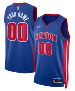 Detroit Pistons Unisex Swingman Custom Jersey Blue - Icon Edition
