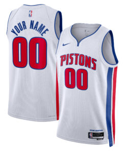 Detroit Pistons Unisex Swingman Custom Jersey White - Association Edition