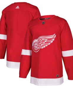 Detroit Red Wings Home Authentic Blank Jersey  Red