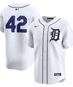  Detroit Tigers2024 Jackie Robinson Day Home Limited Jerseynbspâ€“ White