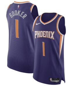 Devin Booker Phoenix Suns Authentic Jersey - Icon Edition - Purple
