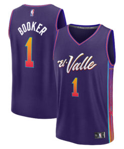 Devin Booker Phoenix Suns Fanatics Youth Fast Break Jersey - Purple - City Edition