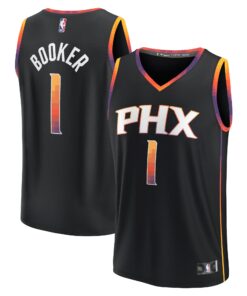 Devin Booker Phoenix Suns Fanatics Youth Fast Break Player Jersey - Statement Edition - Black