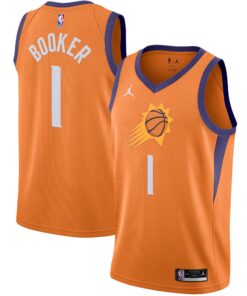Devin Booker Phoenix Suns Jordan Brand 202021 Swingman Jersey - Statement Edition - Orange
