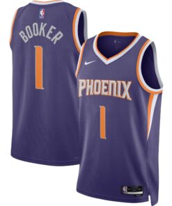Devin Booker Phoenix Suns Unisex Swingman Jersey - Icon Edition - Purple