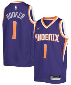 Devin Booker Phoenix Suns Youth 202122 Diamond Swingman Jersey - Icon Edition - Purple