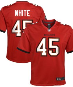 Devin White Tampa Bay Buccaneers  Youth Game Jersey  Red