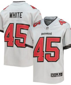 Devin White Tampa Bay Buccaneers  Youth Inverted Team Game Jersey  Gray