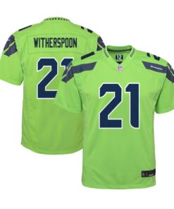 Devon Witherspoon Seattle Seahawks  Youth Alternate Player Game Jersey  Neon Green