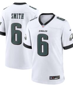 DeVonta Smith Philadelphia Eagles  White Game Jersey  White