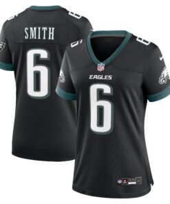 DeVonta Smith Philadelphia Eagles  Women_s Alternate Game Jersey  Black