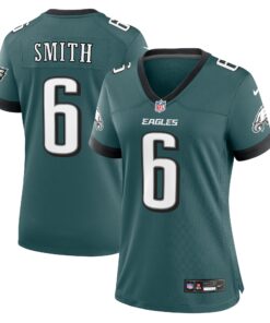 DeVonta Smith Philadelphia Eagles  Women_s Team Game Jersey  Midnight Green