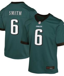 DeVonta Smith Philadelphia Eagles  Youth Game Jersey  Midnight Green
